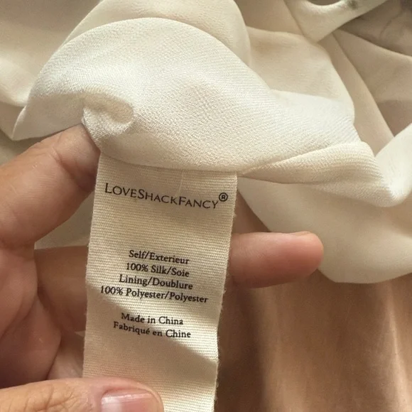 LoveShackFancy Plum maxi tiered off the shoulder silk Dress Size 4 - Picture 15 of 16